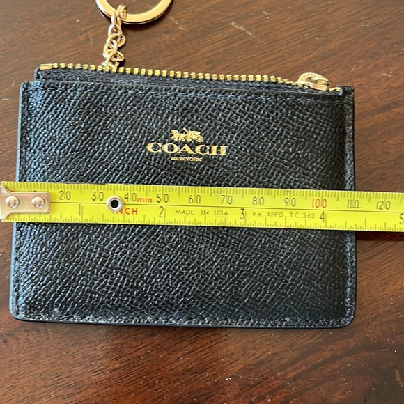 Coach Mini Skinny leather ID Case key chain wallet  brand new - Picture 5 of 6